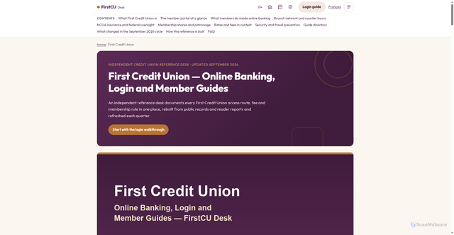 Security scan screenshot of https://firstcu.at/