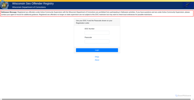 Security scan screenshot of https://sorwi.gov/
