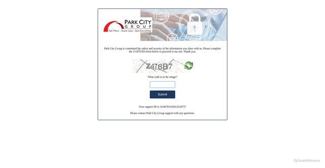 Security scan screenshot of https://parkcitygroup.com