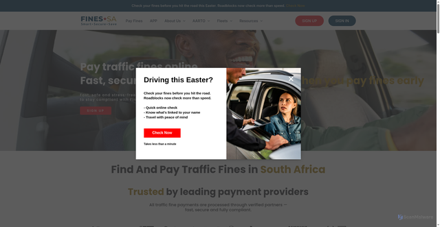 Security scan screenshot of https://zaifiniesisaca.top/
