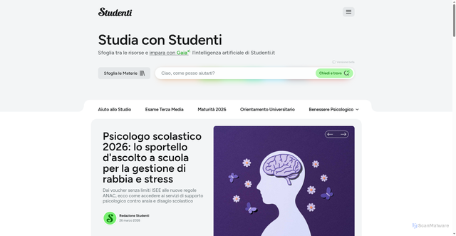 Security scan screenshot of https://cdn.studenti.stbm.it