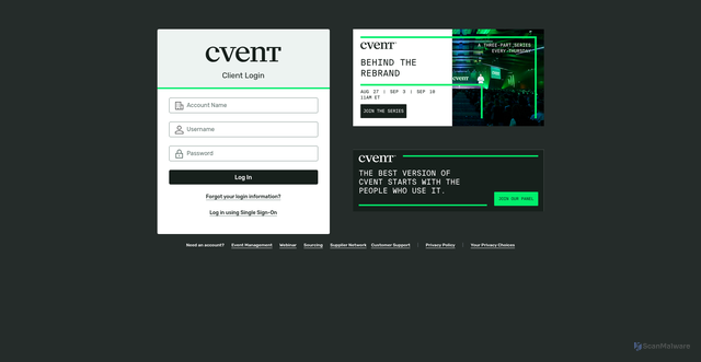 Security scan screenshot of https://event-insights-ui.app.cvent.com