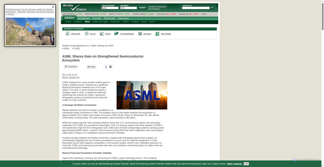 Security scan screenshot of https://www.aktiencheck.de/news/LexisNexis-ASML_Shares_Gain_on_Strengthened_Semiconductor_Ecosystem-19335373