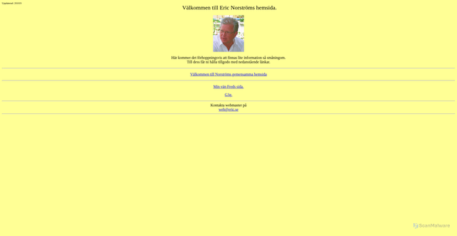 Security scan screenshot of https://eric.se