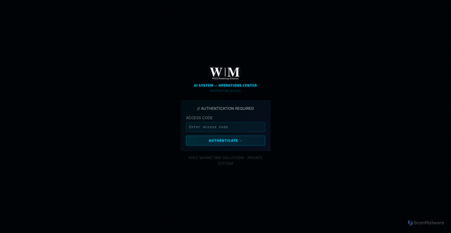Security scan screenshot of http://wigzai.com/