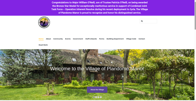 Security scan screenshot of https://plandomemanorny.gov/