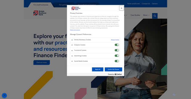 Security scan screenshot of https://british-business-bank.co.uk
