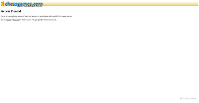 Security scan screenshot of https://www.chessgames.com/player/magnus_carlsen.html