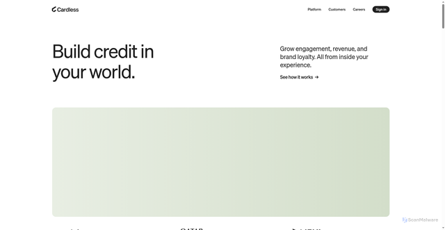 Security scan screenshot of https://cardless.com