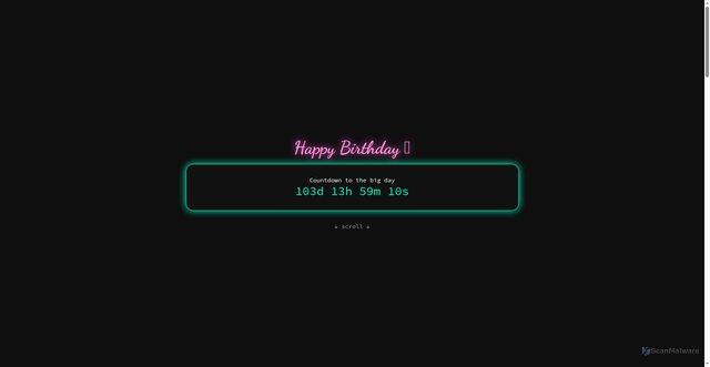 Security scan screenshot of https://birthday02-yk7pchzvbl.edgeone.app/