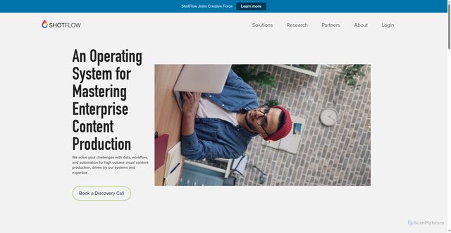 Security scan screenshot of https://shotflow.com