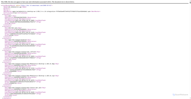 Security scan screenshot of https://cdn.mobalytics.gg