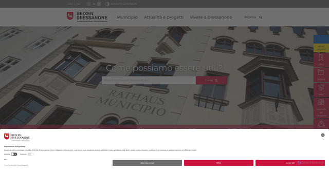 Security scan screenshot of https://www.brixen.it/it