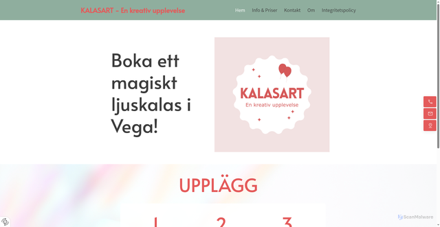 Security scan screenshot of https://kalasart.se