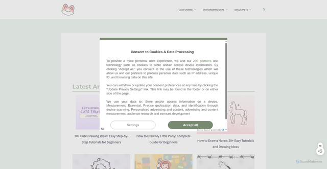 Security scan screenshot of https://asleepycreative.com