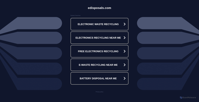 Security scan screenshot of http://www.edisposals.com/