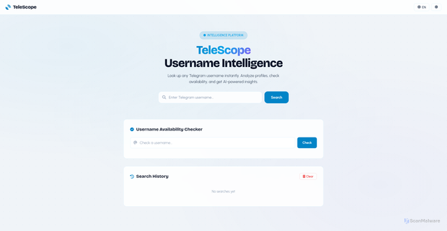 Security scan screenshot of https://tg-username-info-rumman-568zszjaki.edgeone.app/