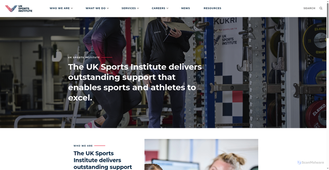 Security scan screenshot of https://uksportsinstitute.co.uk/