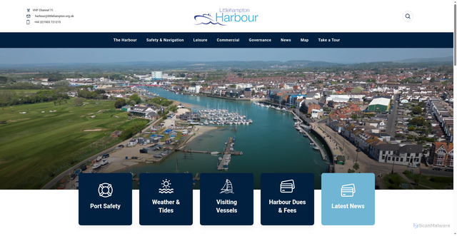 Security scan screenshot of https://littlehampton.org.uk/