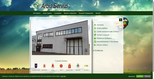 Security scan screenshot of https://www.arbiaservizi.com/