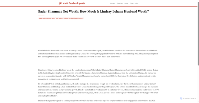 Security scan screenshot of https://billythekiddvdsblog-dp285s0loijz.edgeone.app/bader-shammas-net-worth-how-much-is-lindsay-lohans-husband-worth.html