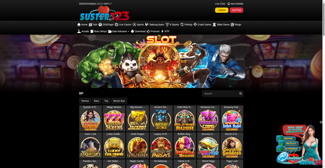 Security scan screenshot of https://santunsuster123ndx.xyz/desktop/game/slot/bp