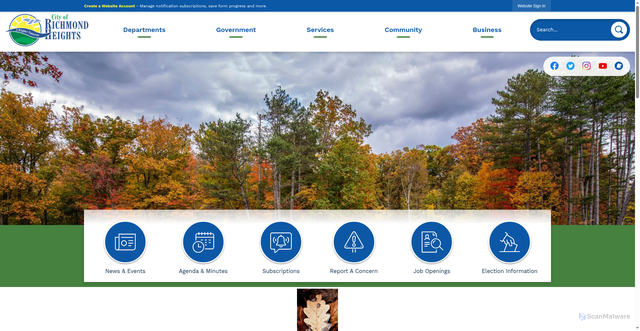 Security scan screenshot of https://richmondhtsoh.gov/