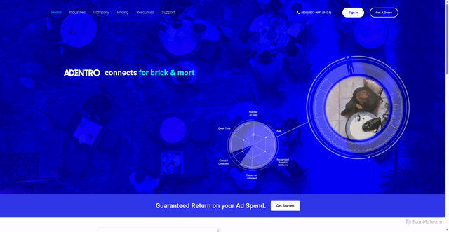 Security scan screenshot of https://zenreach.com