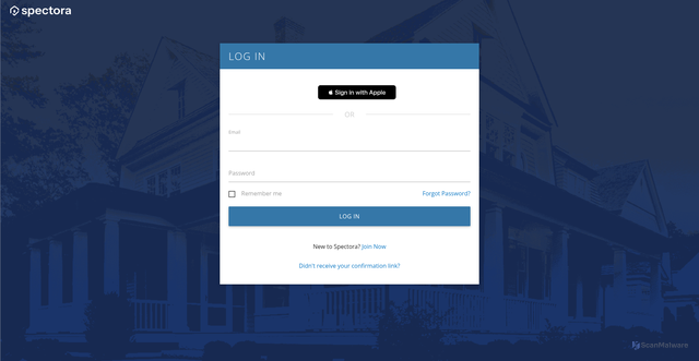 Security scan screenshot of https://app.spectora.com