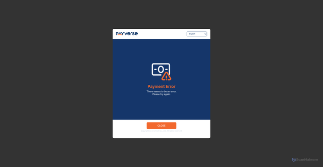 Security scan screenshot of https://ui.payverseglobal.com