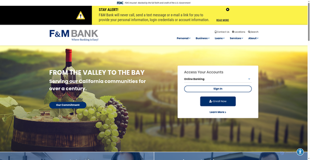 Security scan screenshot of https://fmbonline.com
