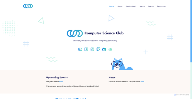 Security scan screenshot of https://csclub.uwaterloo.ca