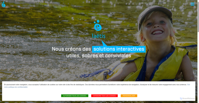 Security scan screenshot of https://laetis.fr