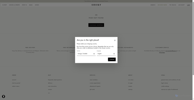 Security scan screenshot of https://us.soeur.fr/products/pantalon-dario-absinthe-pan1623dario25sjau09