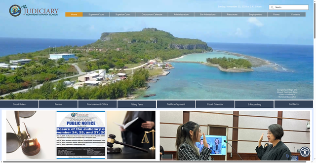 Security scan screenshot of https://www.nmijudiciary.gov/