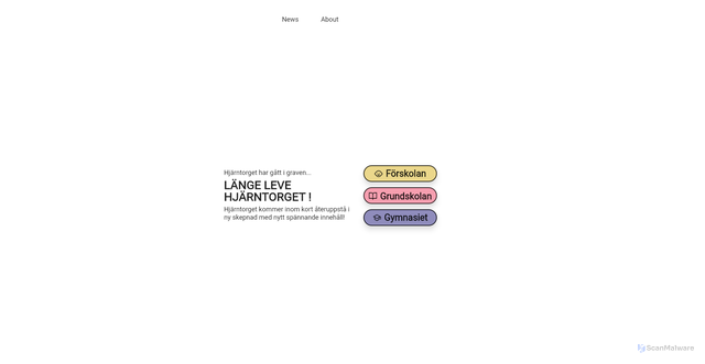 Security scan screenshot of https://hjarntorget.se
