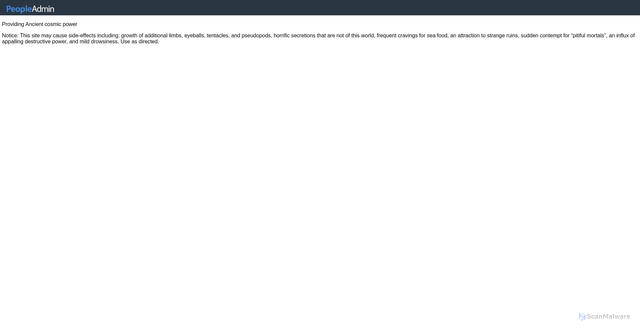 Security scan screenshot of https://assets.peopleadmin.com