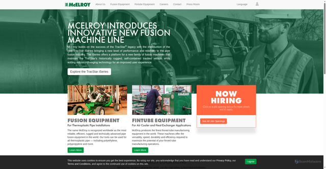 Security scan screenshot of https://mcelroy.com