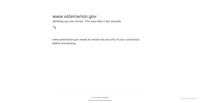 Security scan screenshot of https://www.votemarion.gov/