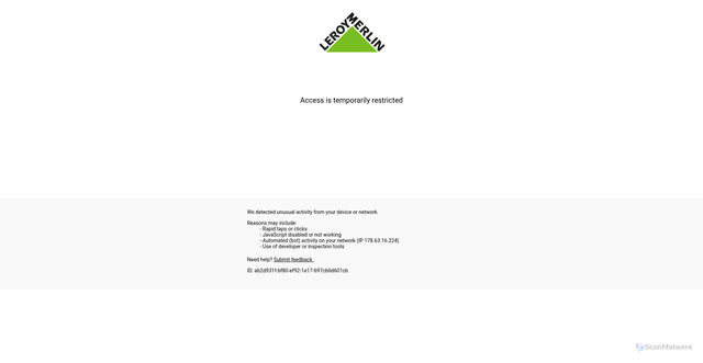 Security scan screenshot of https://cdn.leroymerlin.com.br
