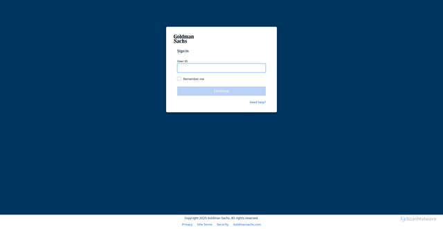 Security scan screenshot of https://publishing.gs.com
