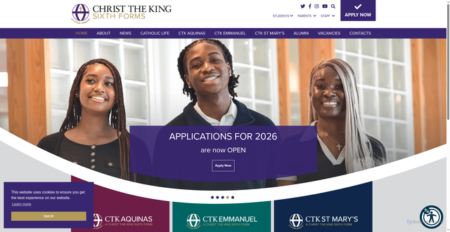 Security scan screenshot of https://www.ctk.ac.uk/