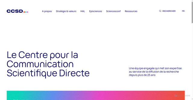 Security scan screenshot of https://ccsd.cnrs.fr