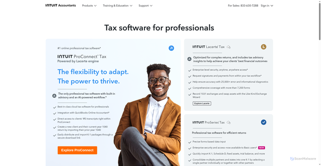 Security scan screenshot of https://proseries.com