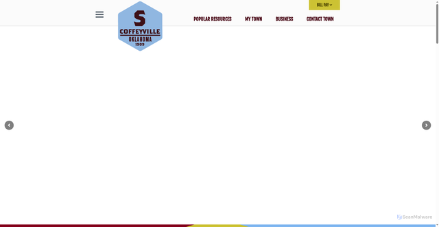 Security scan screenshot of https://southcoffeyvilleok.gov/