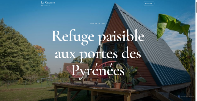 Security scan screenshot of https://cabane-coarraze.fr/