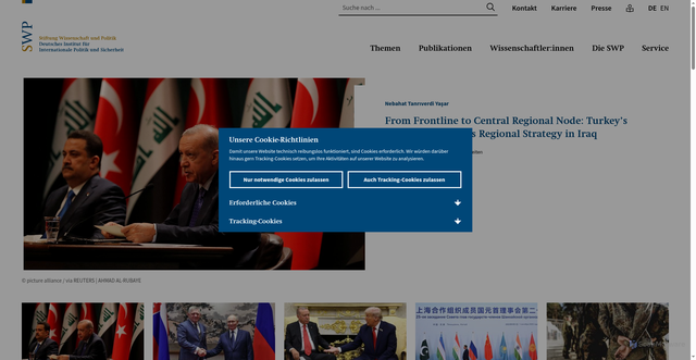 Security scan screenshot of https://www.swp-berlin.org/