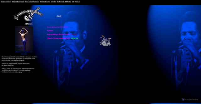 Security scan screenshot of https://ernstblues.se