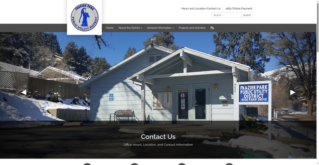 Security scan screenshot of https://www.frazierparkpudca.gov/