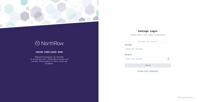 Security scan screenshot of https://secure.contego.com
